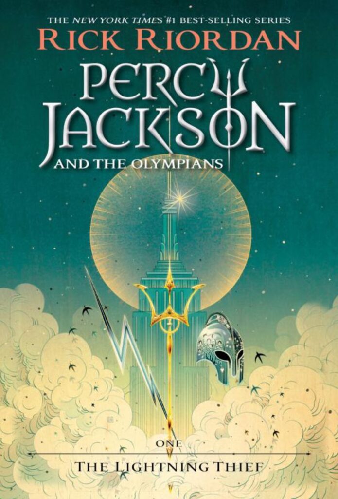 Book Cover of Percy Jackson & the Olympians by Rick Riordan - one of the most known books like Harry Potter